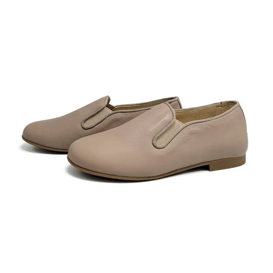 Andanines taupe matte smoking shoe 182447 - slip on dress shoe