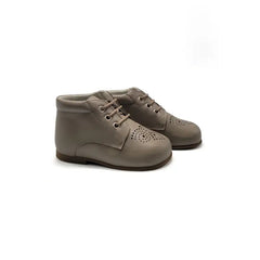 Andanines taupe perforated lace bootie 252222 boys