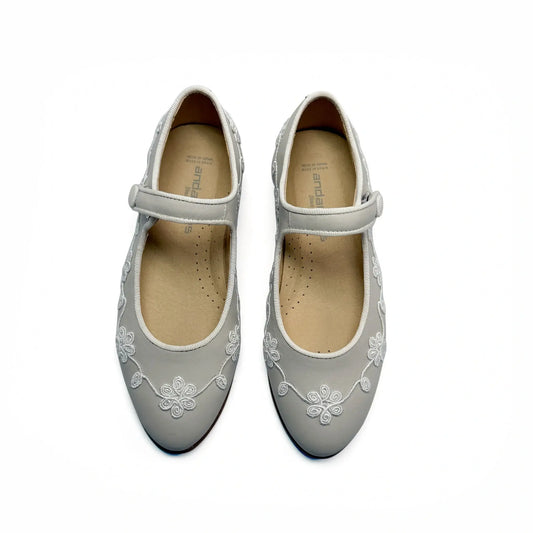 mary jane beige color almond pointed toe