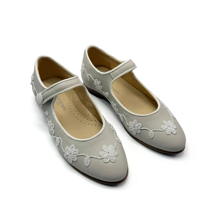 Taupe porcini swirl mary jane shoes fast shipping