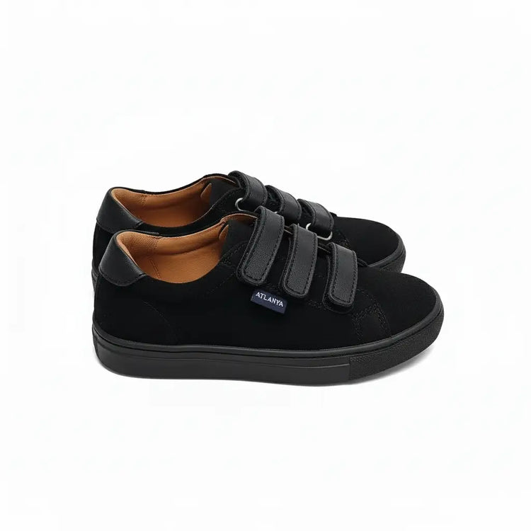 atlanta-mocassin-black-twill-velcro-sneaker casual shoes