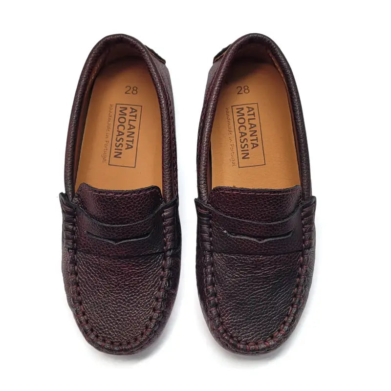 Atlanta mocassin burgundy crossfire penny loafer 032
