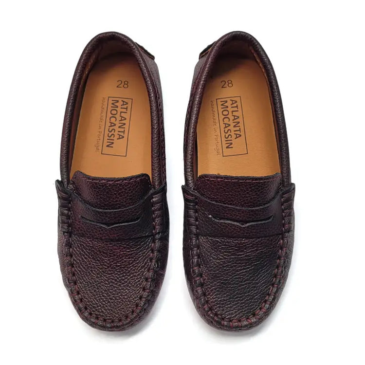 Atlanta mocassin burgundy crossfire penny loafer 032