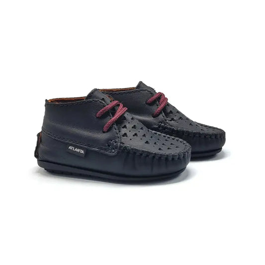 Atlanta mocassin burgundy hearts bootie 073 - first walker bootie