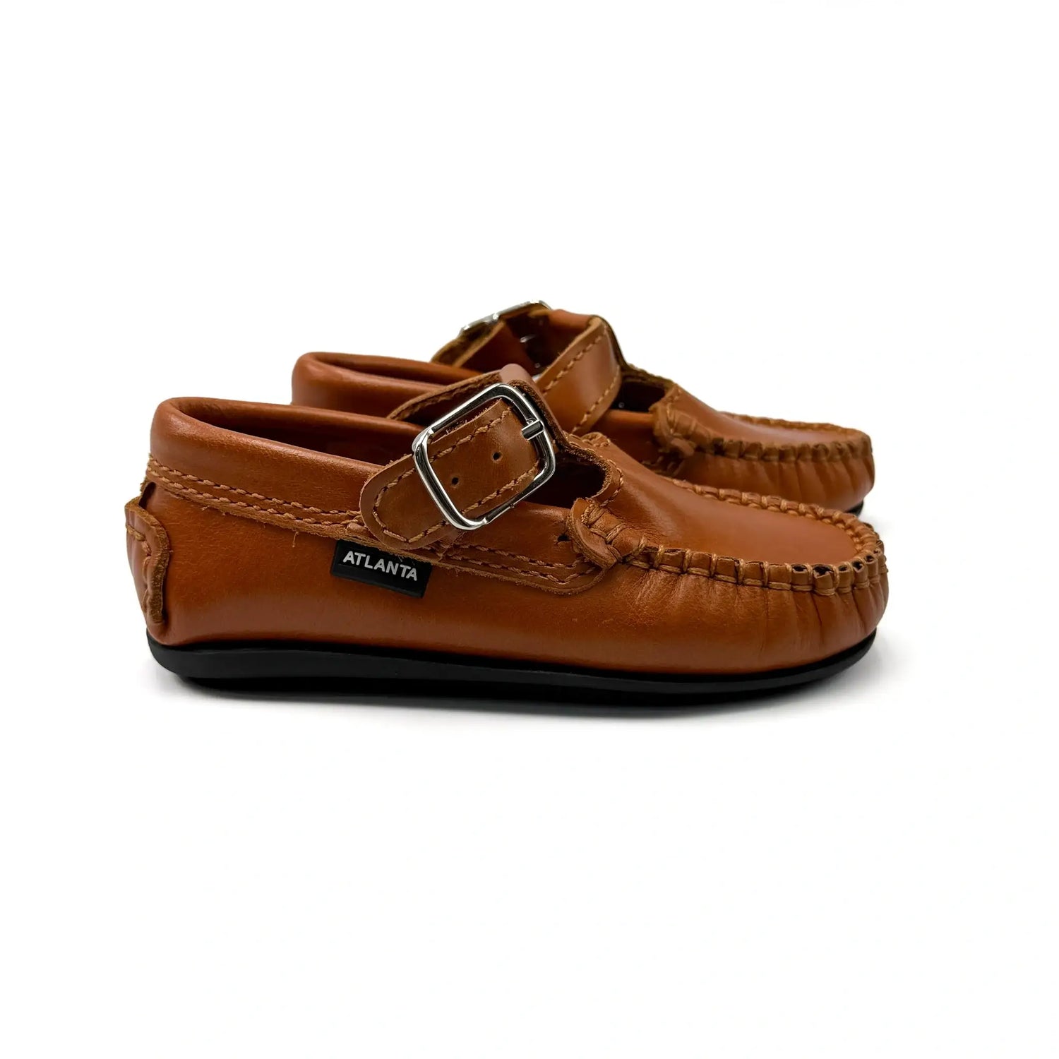 20 atlanta mocassin camel sierra t strap moccasin | kids shoes fast shipping