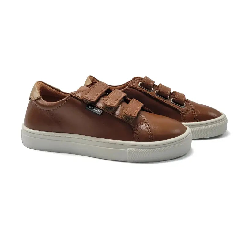 atlanta-mocassin-camel-smooth-3-strap-sneaker-523-girls
