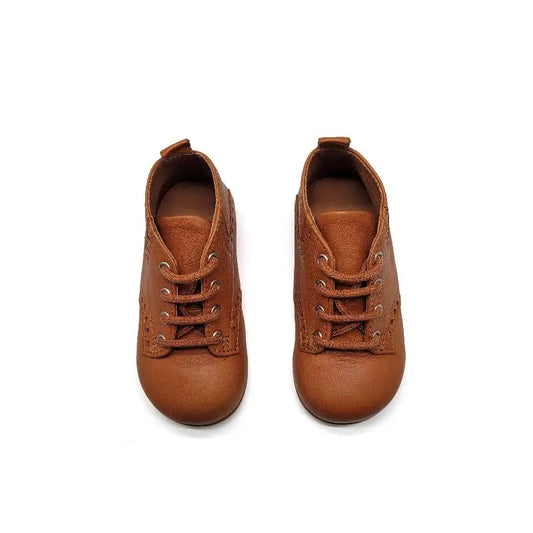 Atlanta Mocassin Camel Wingtip Baby Shoe 979 - FIRST WALKER