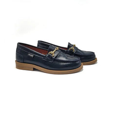 Atlanta Mocassin Deep Navy Chain Slip On -577K-