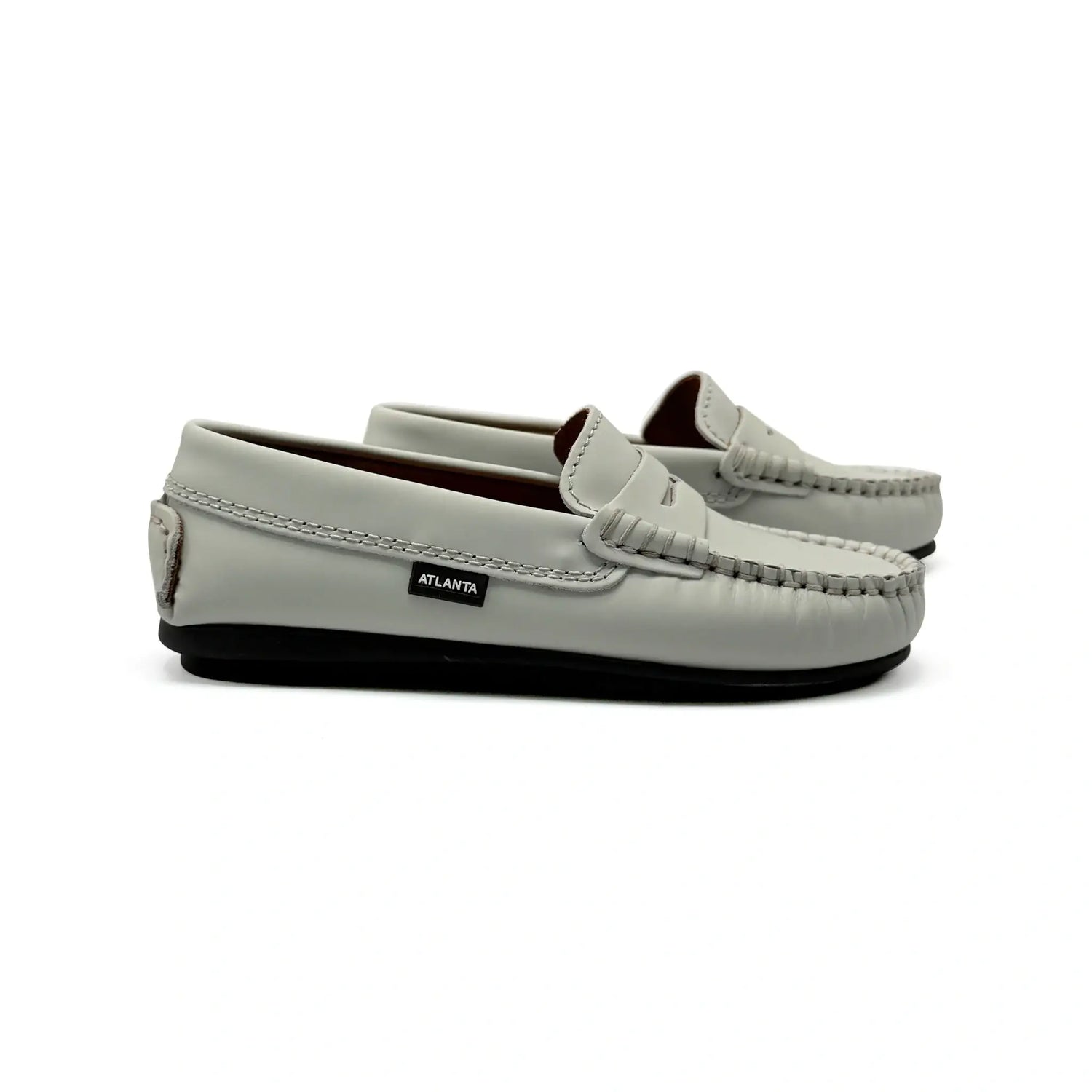 Atlanta mocassin light grey gum penny loafer fast shipping