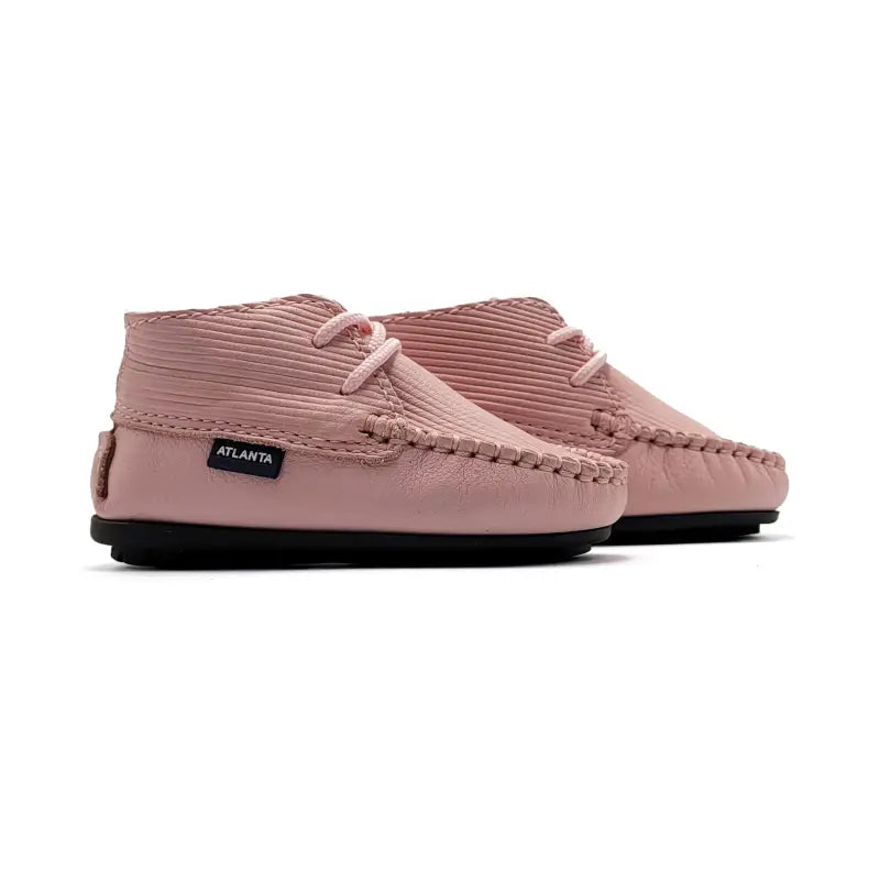 Atlanta Mocassin Piglet Pink Leather Bootie 073 - FIRST WALKER