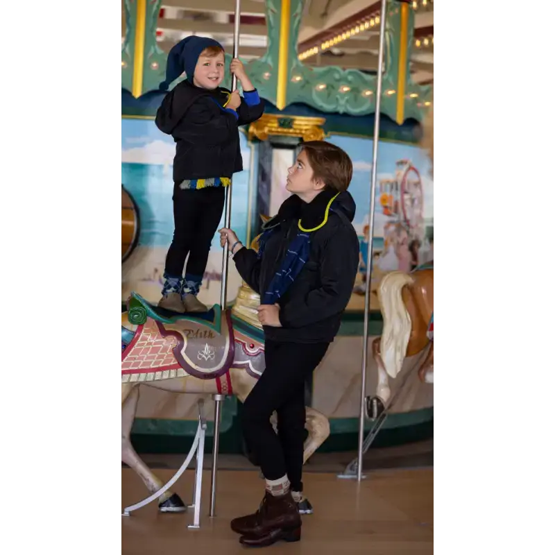 Children wearing mocassin shoes