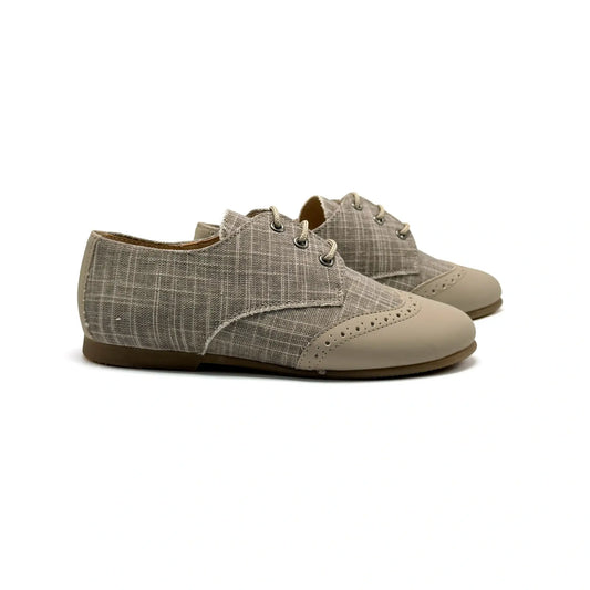 Maria catalan taupe denim lace dress shoe fast shipping