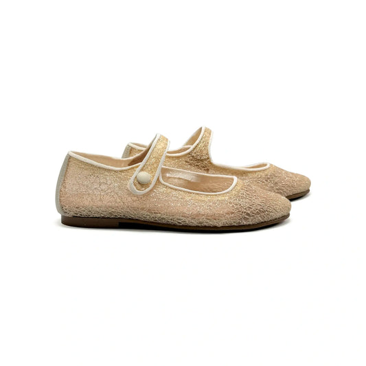 Maria catalan gold shimmer mary jane wedding shoes fast shipping