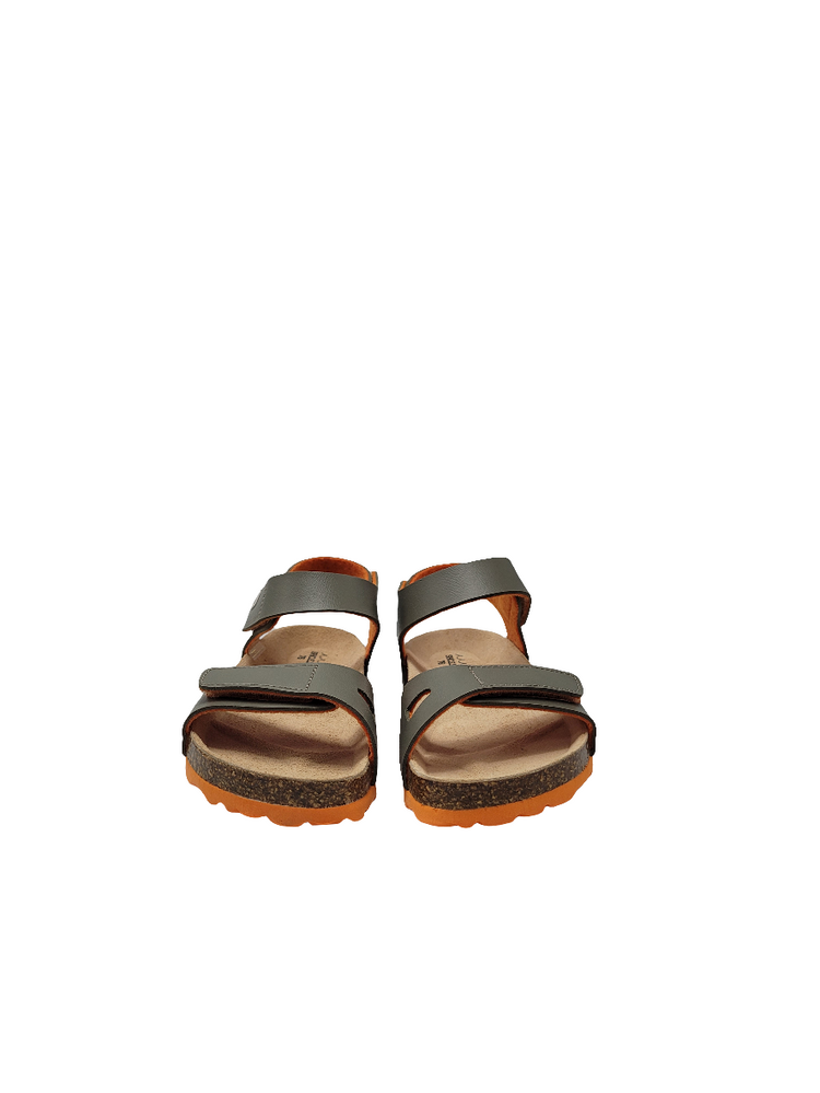 SHOE B 76-5106A4-velcro Sandal - kahki orange