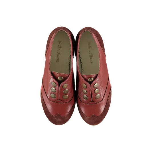 Belle chiara harold rust leather suede oxford - girls