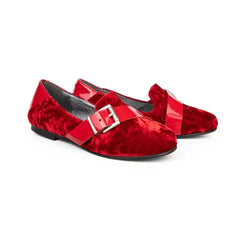 Bellusa sleep crushed red velvet flat - slip