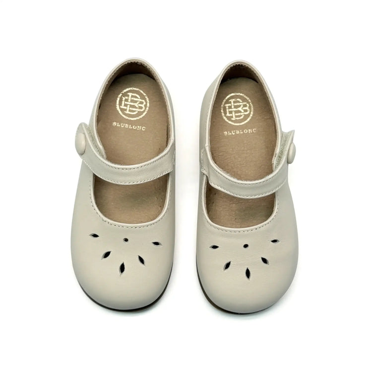 Blublonc arian ivory baby mary jane shoes fast shipping