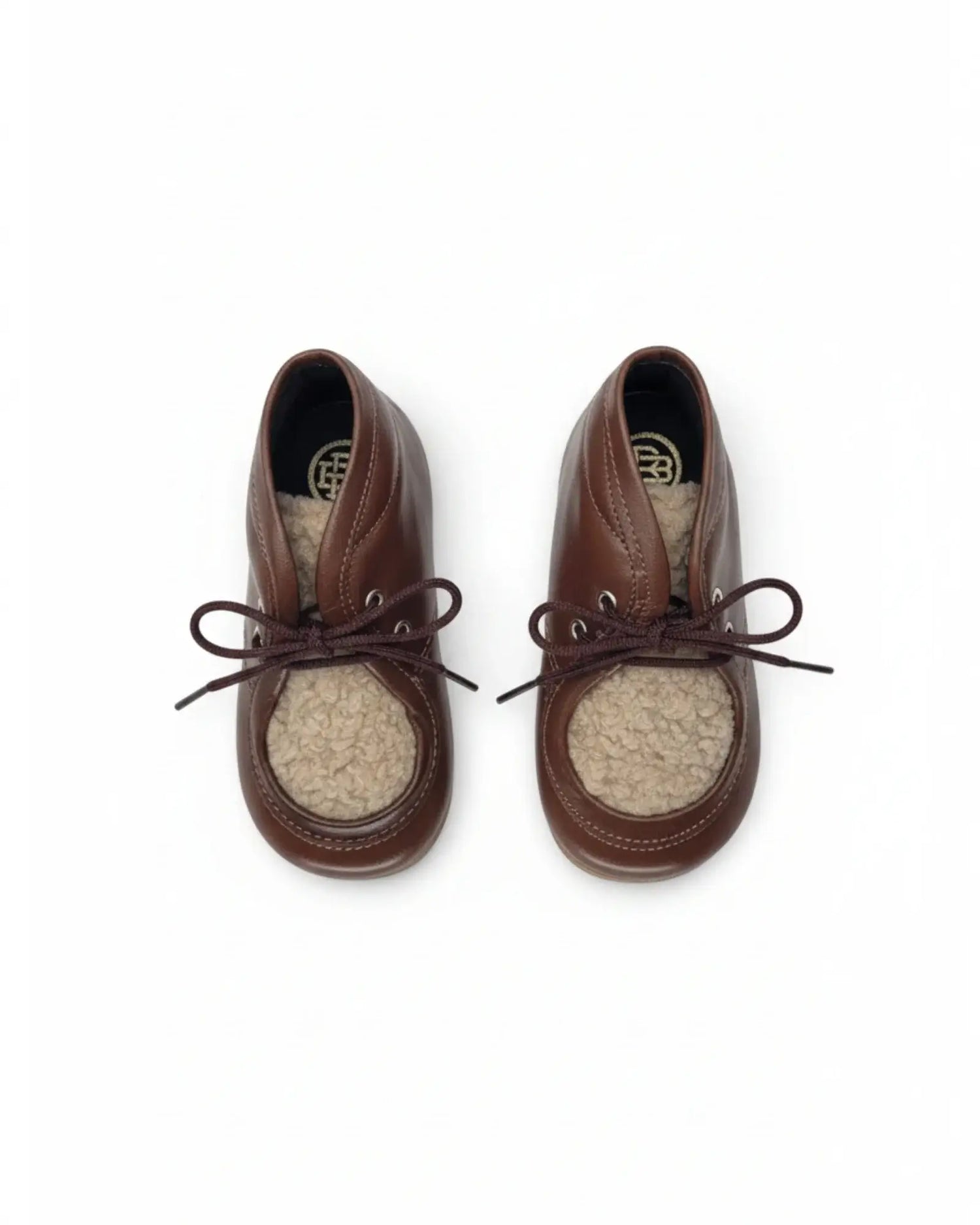 Blublonc bae brown fur first walker bootie | kids fast shipping