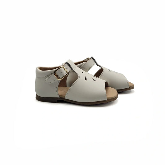 Blublonc brielle off white leather toddler sandals fast shipping