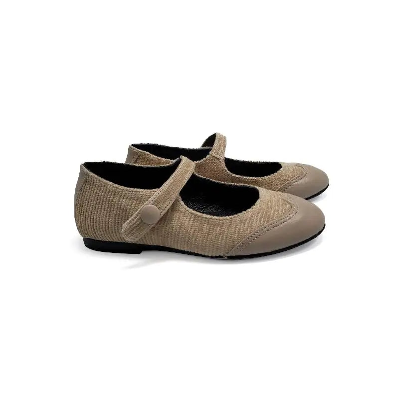 Blublonc Celiax Taupe Desert Dust Mary Jane - 22 - GIRLS