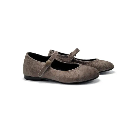 Blublonc celiax taupe velvet mary jane - mary jane