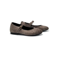 Blublonc celiax taupe velvet mary jane - mary jane