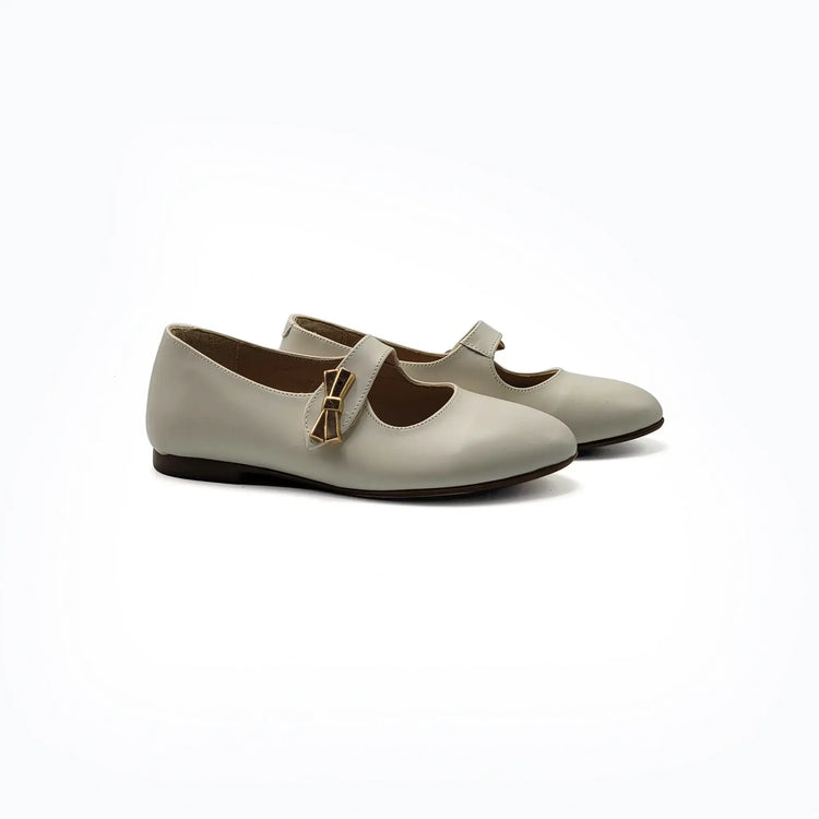 Blublonc cia ivory mary jane leather shoes fast shipping
