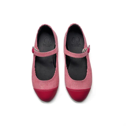 Blublonc-codi-mary jane - berry ribbed - maryjane