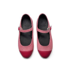 Blublonc-codi-mary jane - berry ribbed - maryjane