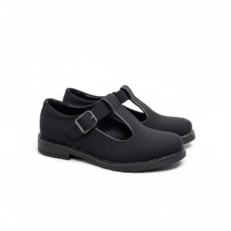 Blublonc Daily Black Gum Shadowfax Chunky  T-Strap