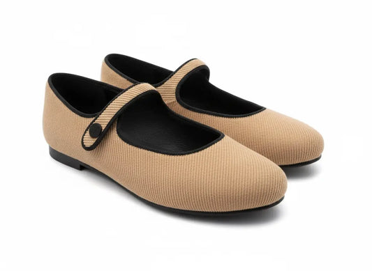 Blublonc Edna Peach Corduroy Mary Jane