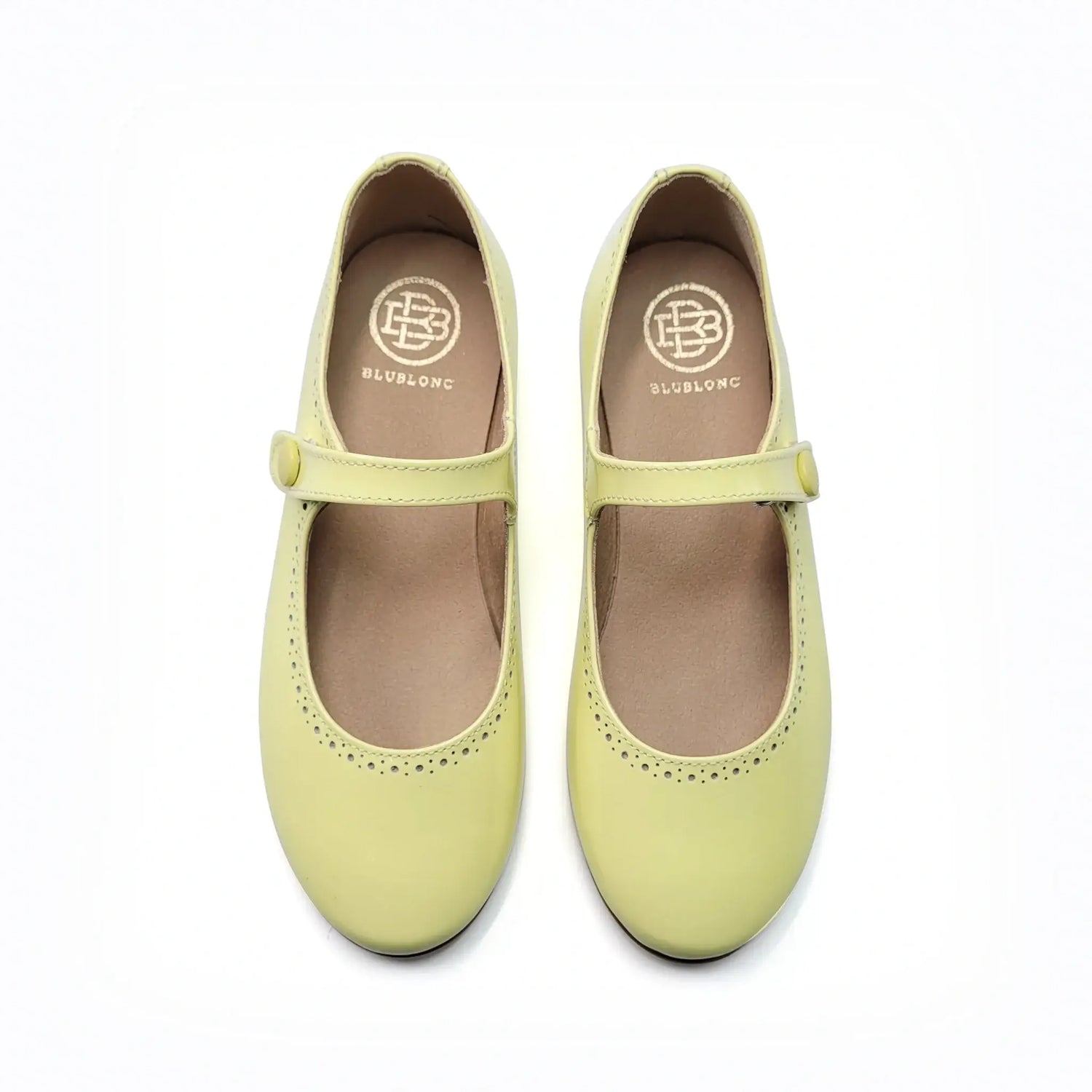 Blublonc ephna neon yellow mary jane shoes fast shipping