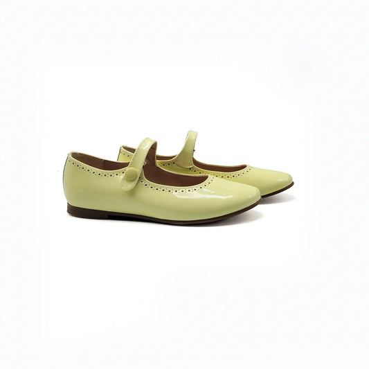Blublonc ephna neon yellow mary jane shoes fast shipping