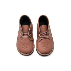 Blublonc maura rose mauve baby bootie - first walker