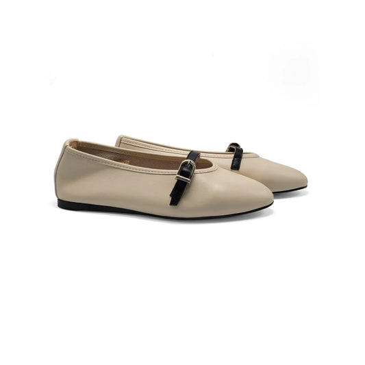 Blublonc Natalie Off White Slip on