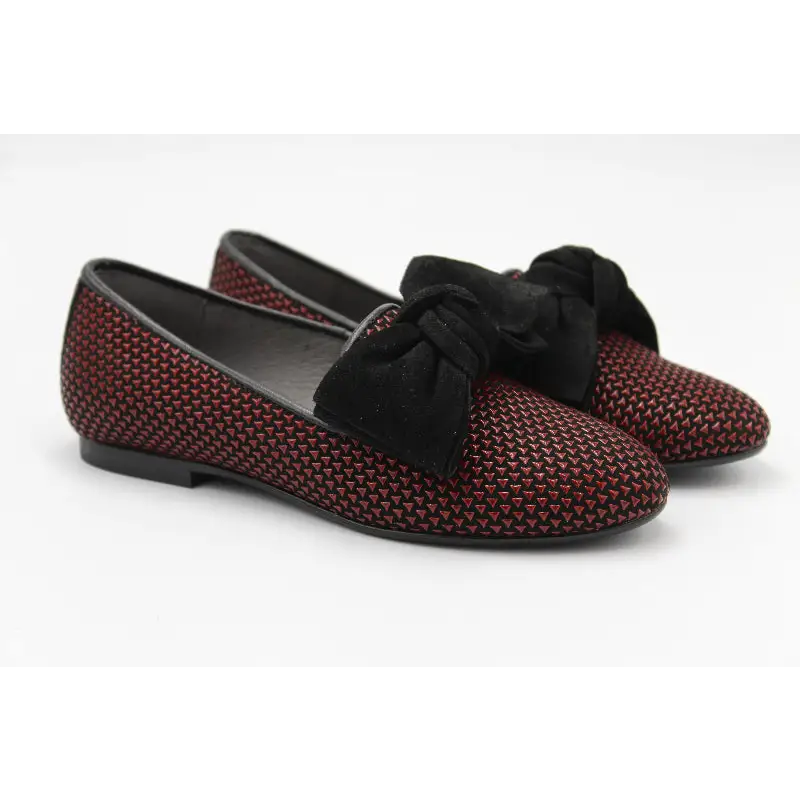 blublonc-red-slipon-black-bow-girls