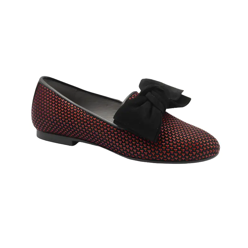 blublonc-red-slipon-black-bow-girls