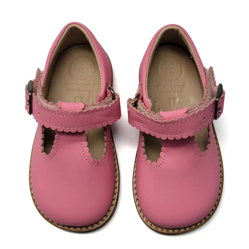Blublonc Sela Bubblegum Pink T-Strap First Walker