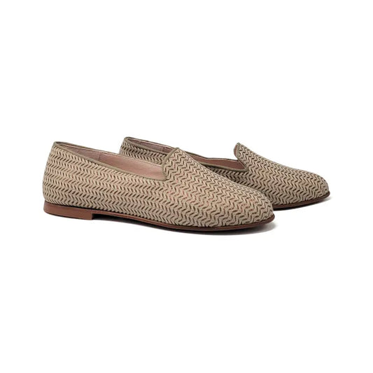 Brunella sleeper1 taupe glitter herringbone slip on - girls