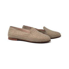 Brunella sleeper1 taupe glitter herringbone slip on - girls