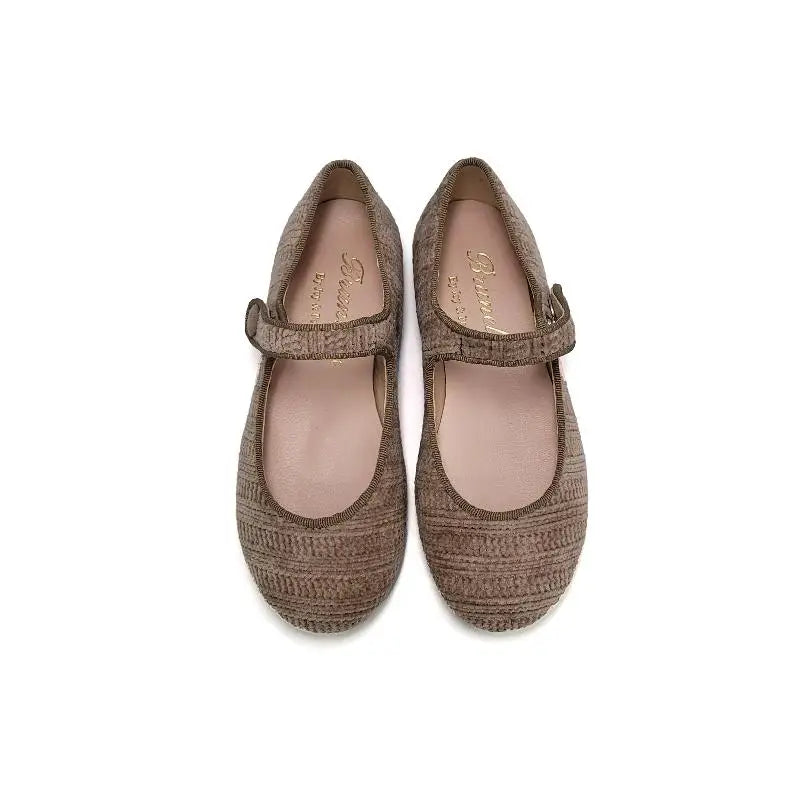 Brunellis Camel Sweater Mary Jane S-21 - GIRLS
