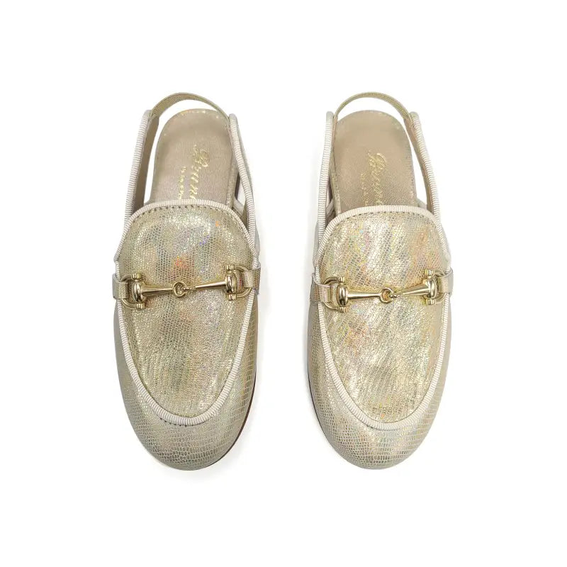 Brunellis gold halo chain slingback - girls