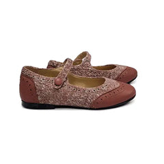 BRUNELLIS Pink Stone Wingtip Mary Jane S24 - 23 - GIRLS