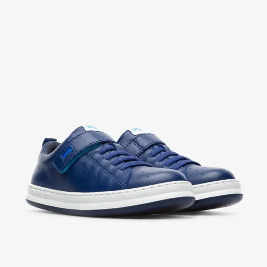 Camper blue no tie velcro sneaker k800247-005 - boys