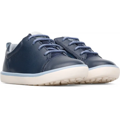 Camper navy lace side zipper first walker toddler sneaker k800305 - boys