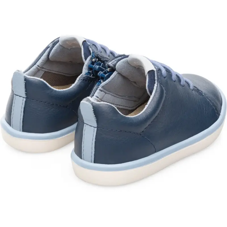 Camper navy lace side zipper first walker toddler sneaker k800305 - boys