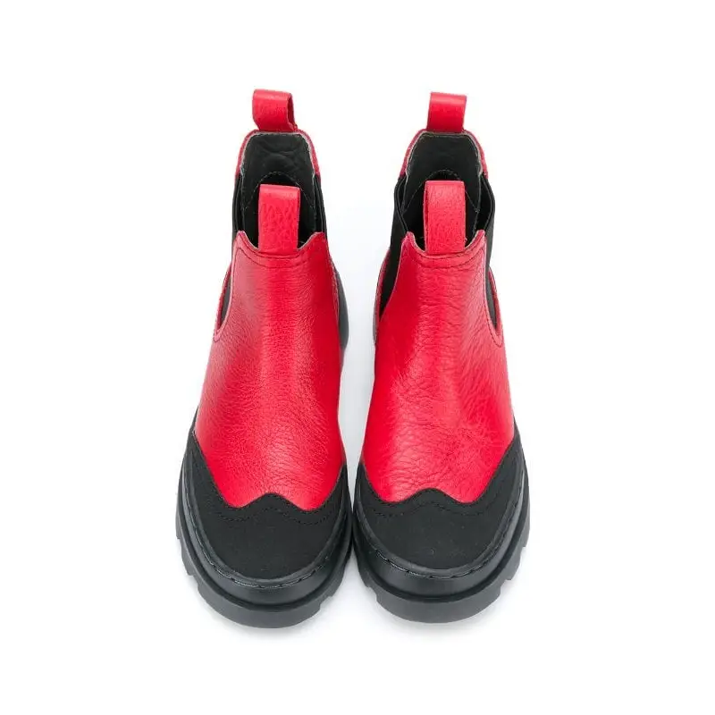 camper-red-leather-lug-sole-pull-on-bootie-boys