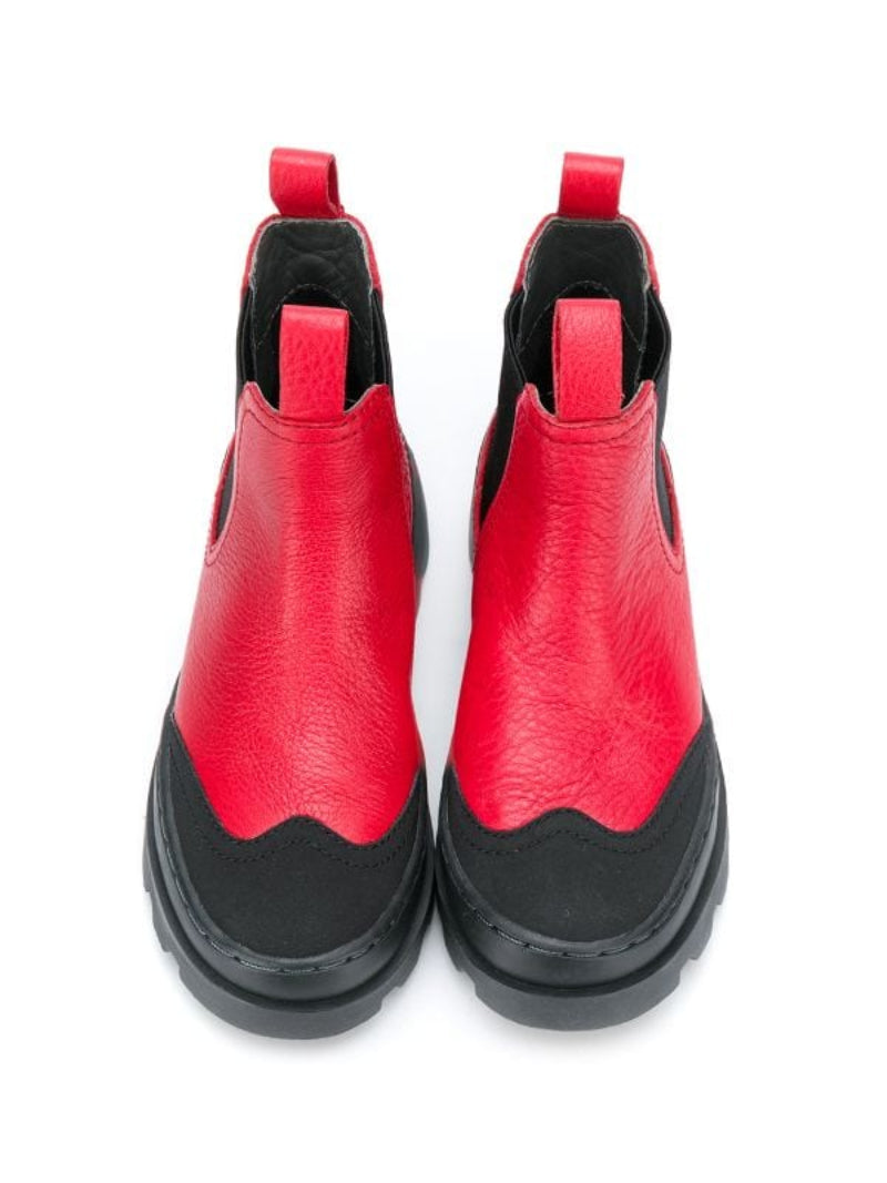 camper-red-leather-lug-sole-pull-on-bootie-boys