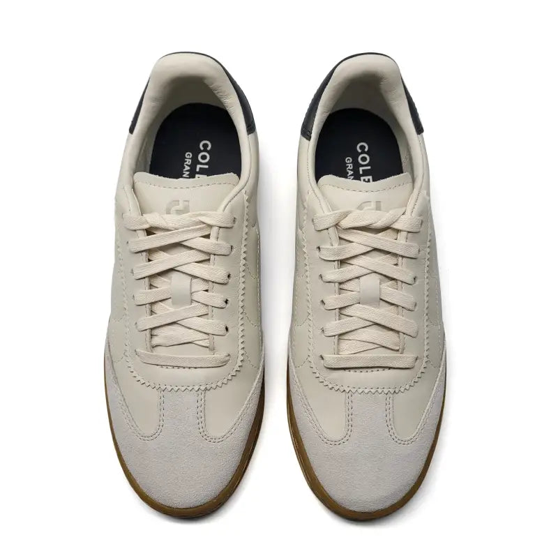 Cole Haan Breakaway Ivory Gum Suede Lace Sneaker