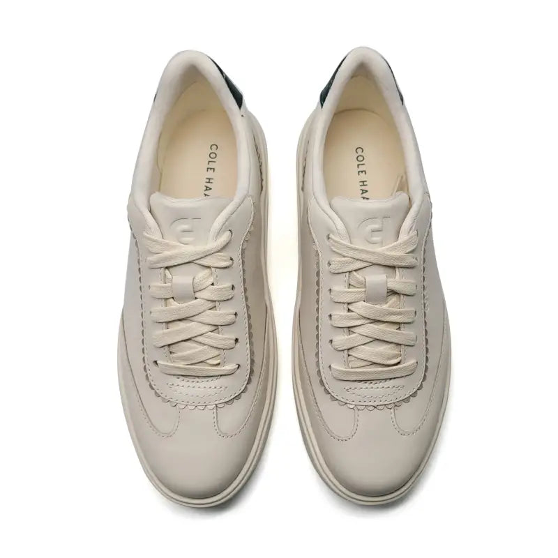 Cole haan ivory gold scalloped lace sneaker w34232 sneaker